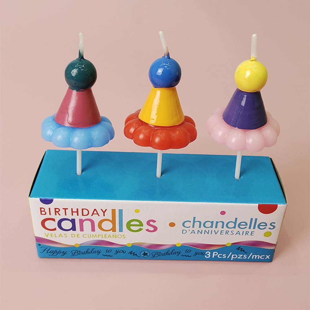 Candle Supplies Free Shipping - 3개입 파티 모자 생일 초, 참신한