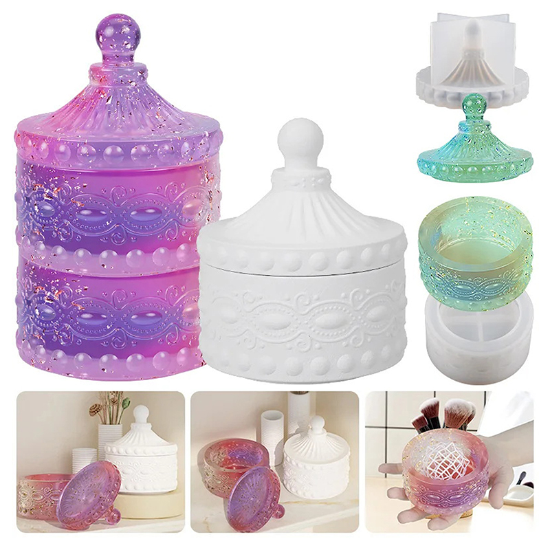 Candle Supplies Jars - 1세트 스트라이프 양초 용기 실리콘 몰드