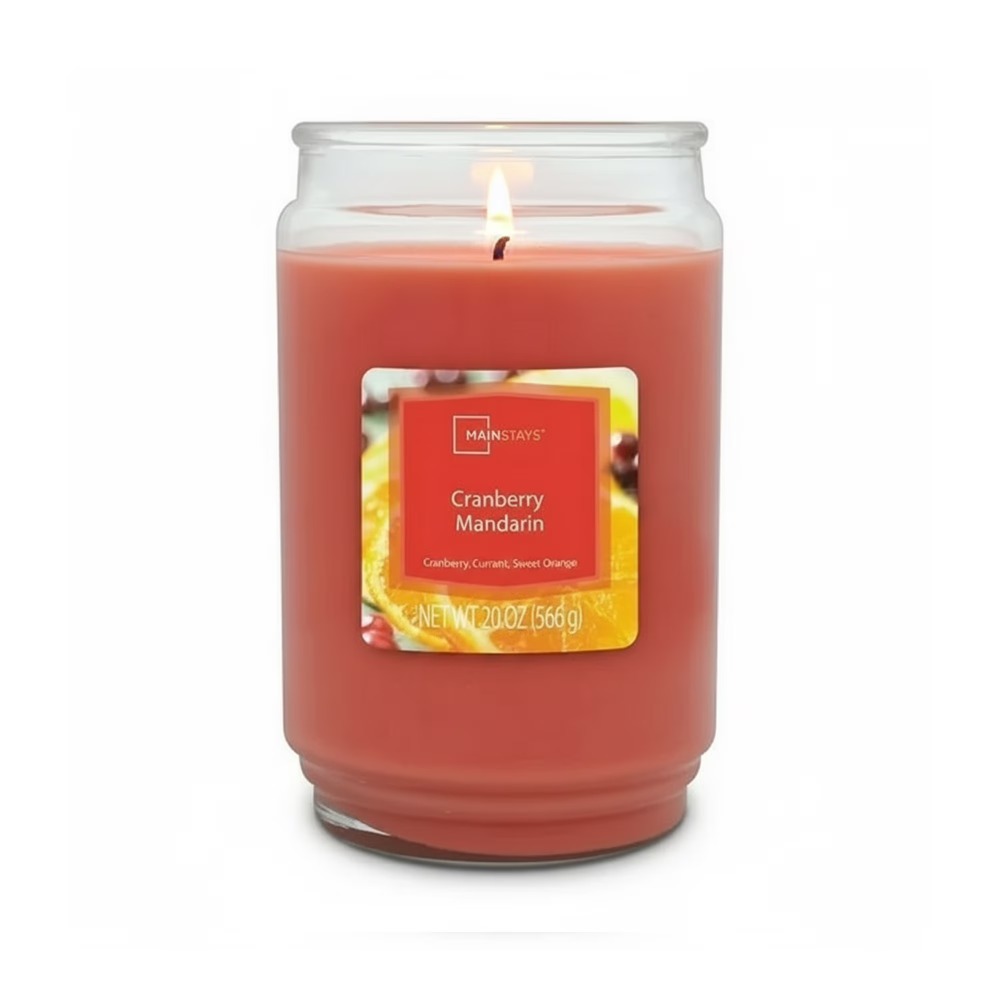 Candle Supplies Free Shipping - 크랜베리 만다린 향초 대형 20온스 유리병