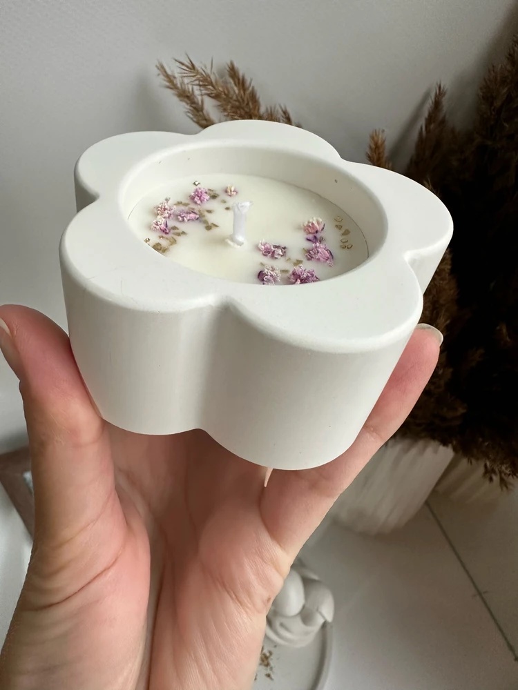 Candle Supplies Jars - 3D 매화 꽃 모양의 원통형 펜