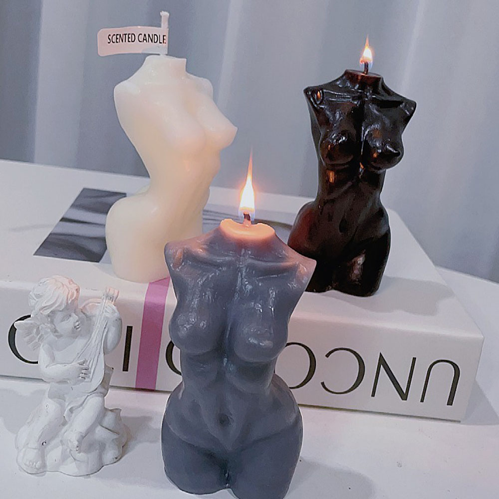 Candle Supplies Free Shipping - 여성 토르소 바디 모양 향초 (홈데코용)