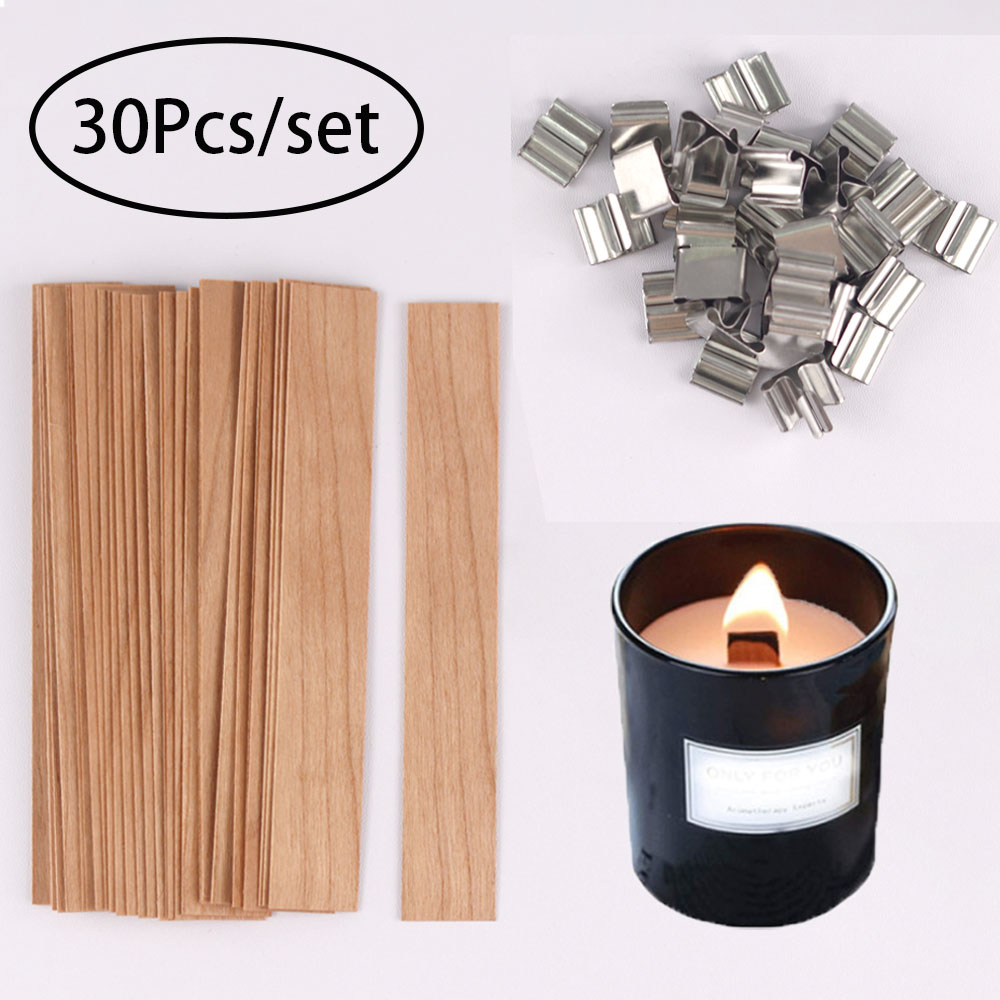 Candle Supplies Jars - 30pcs 나무 촛불 Wicks 촛불 만들기