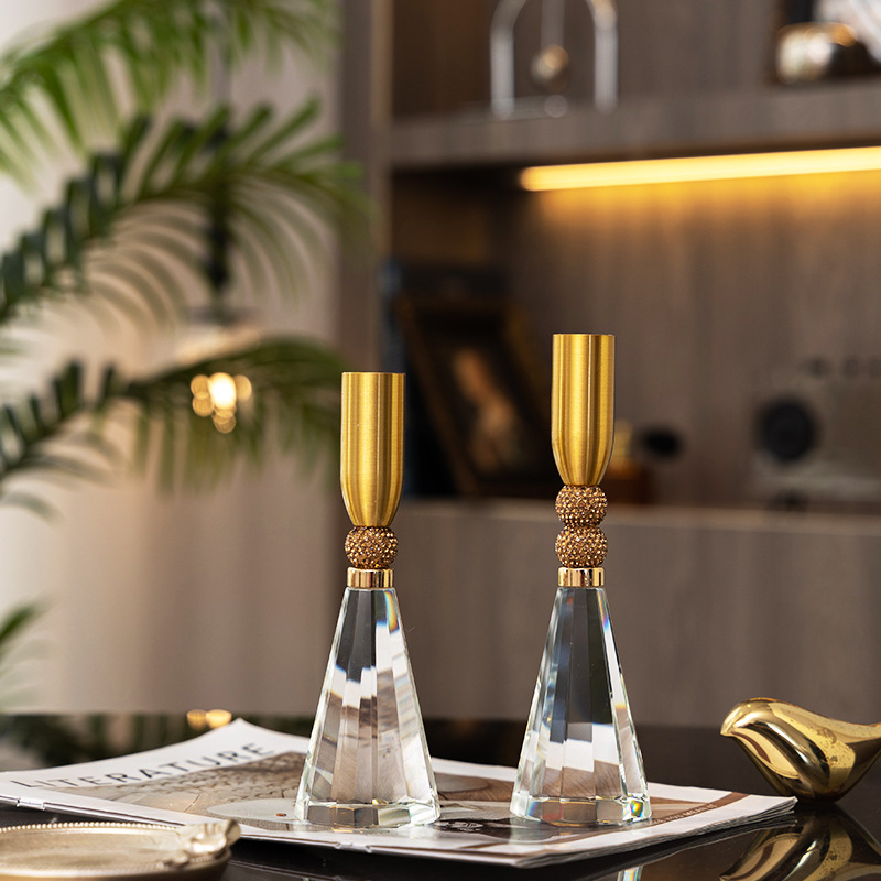 Candle Supplies Luxury - 크리스탈 유리 캔들 홀더 공급 장식