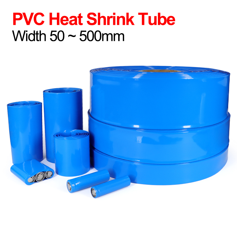 Shrink Sleeve Pvc - 1/5m PVC 열수축 튜브 블루 폭