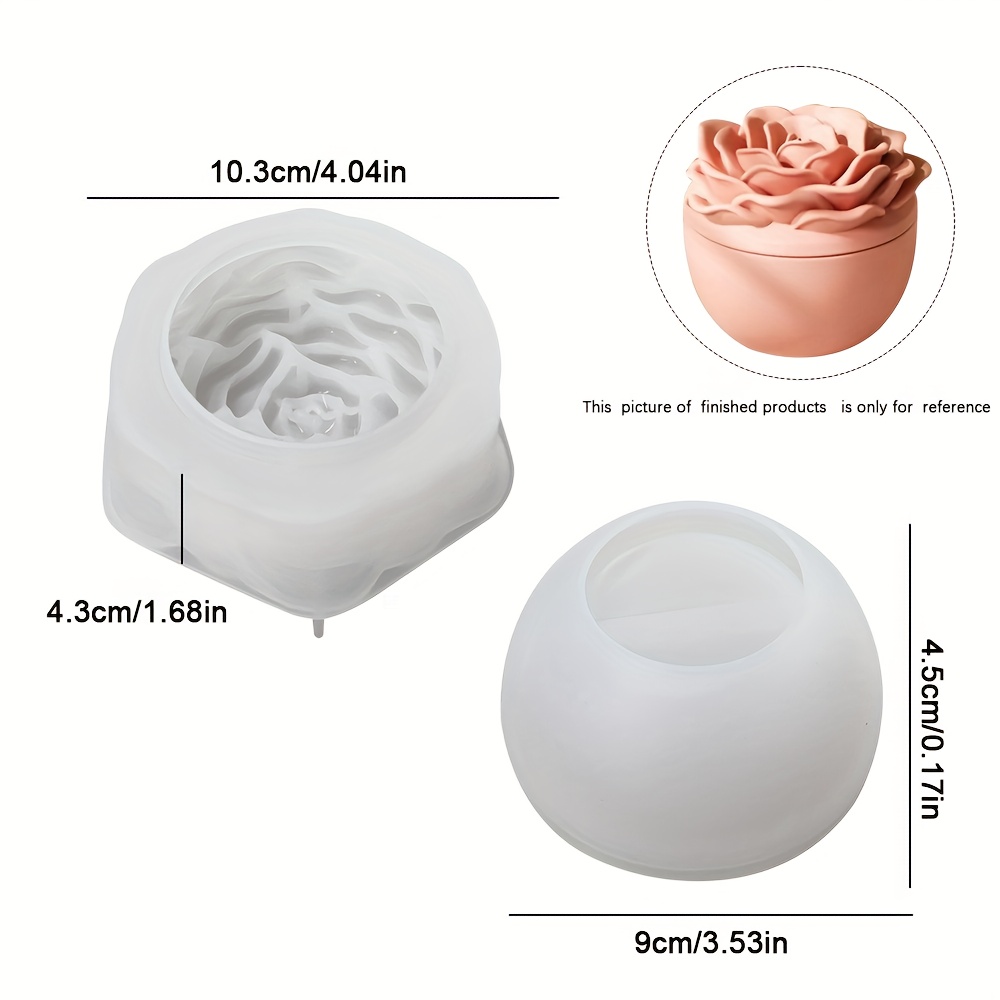 꽃무늬 레진용 실리콘 몰드, 뚜껑이 있는 실리콘 캔들  - Candle Supplies Jars 리뷰 및 가격