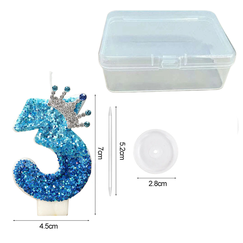 창의적인 공작새 블루 크라운 디지털 생일 양초 - 파티 - Candle Supplies Free Shipping 리뷰 및 가격