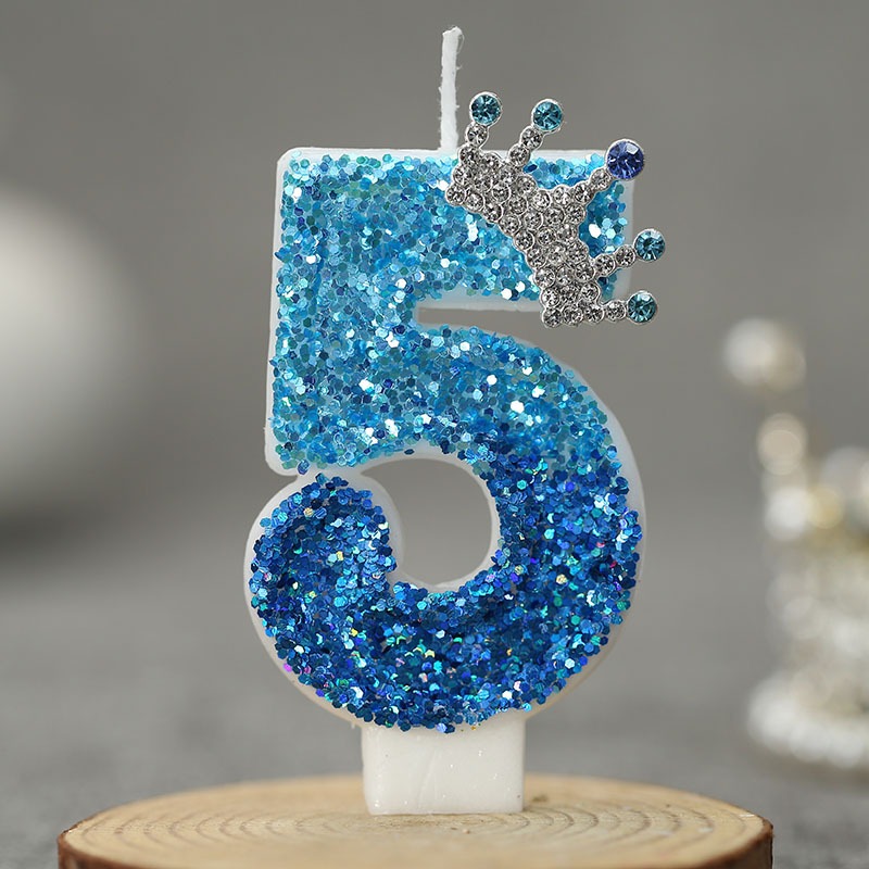 창의적인 공작새 블루 크라운 디지털 생일 양초 - 파티 - Candle Supplies Free Shipping 리뷰 및 가격