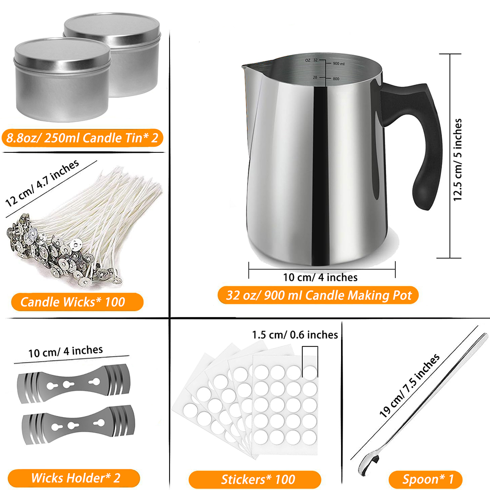양초 만들기 스타터 키트 용품 포함 양초 만들기 붓는  - Candle Supplies Jars 리뷰 및 가격