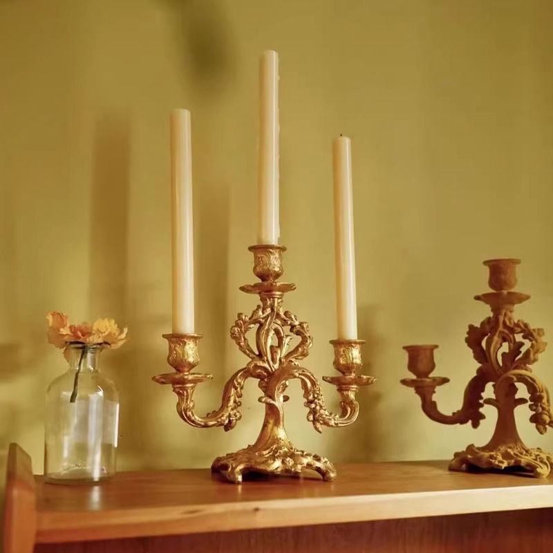 바로크 레트로 캔들 홀더 고급 테이블 장식 촛대 로맨틱 - Candle Supplies Luxury 리뷰 및 가격