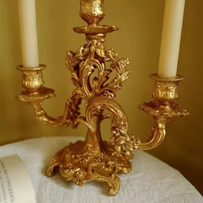 바로크 레트로 캔들 홀더 고급 테이블 장식 촛대 로맨틱 - Candle Supplies Luxury 리뷰 및 가격