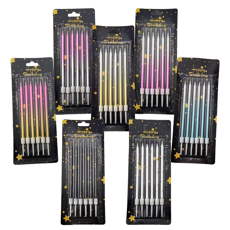 30/50 상자 그라디언트 색상 생일 촛불 케이크 베이 - Candle Supplies Free Shipping 리뷰 및 가격