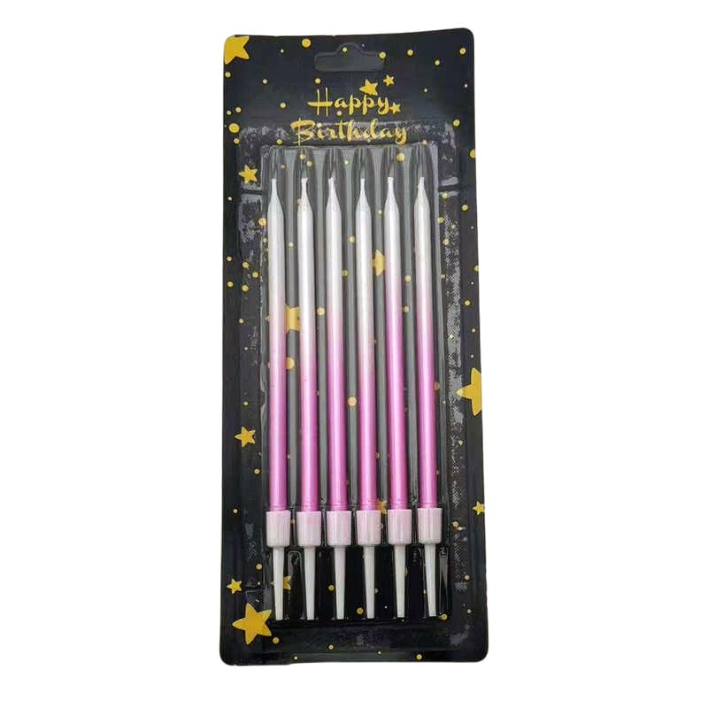 30/50 상자 그라디언트 색상 생일 촛불 케이크 베이 - Candle Supplies Free Shipping 리뷰 및 가격