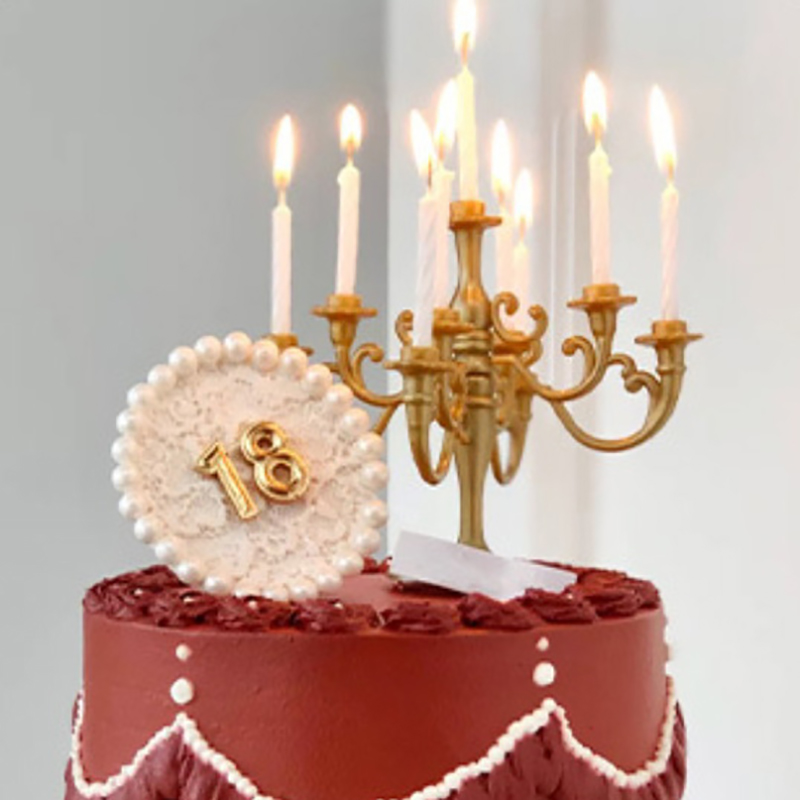 케이크 장식 촛대 촛불 베이킹 레트로 유럽 럭셔리 생일 - Candle Supplies Luxury 리뷰 및 가격