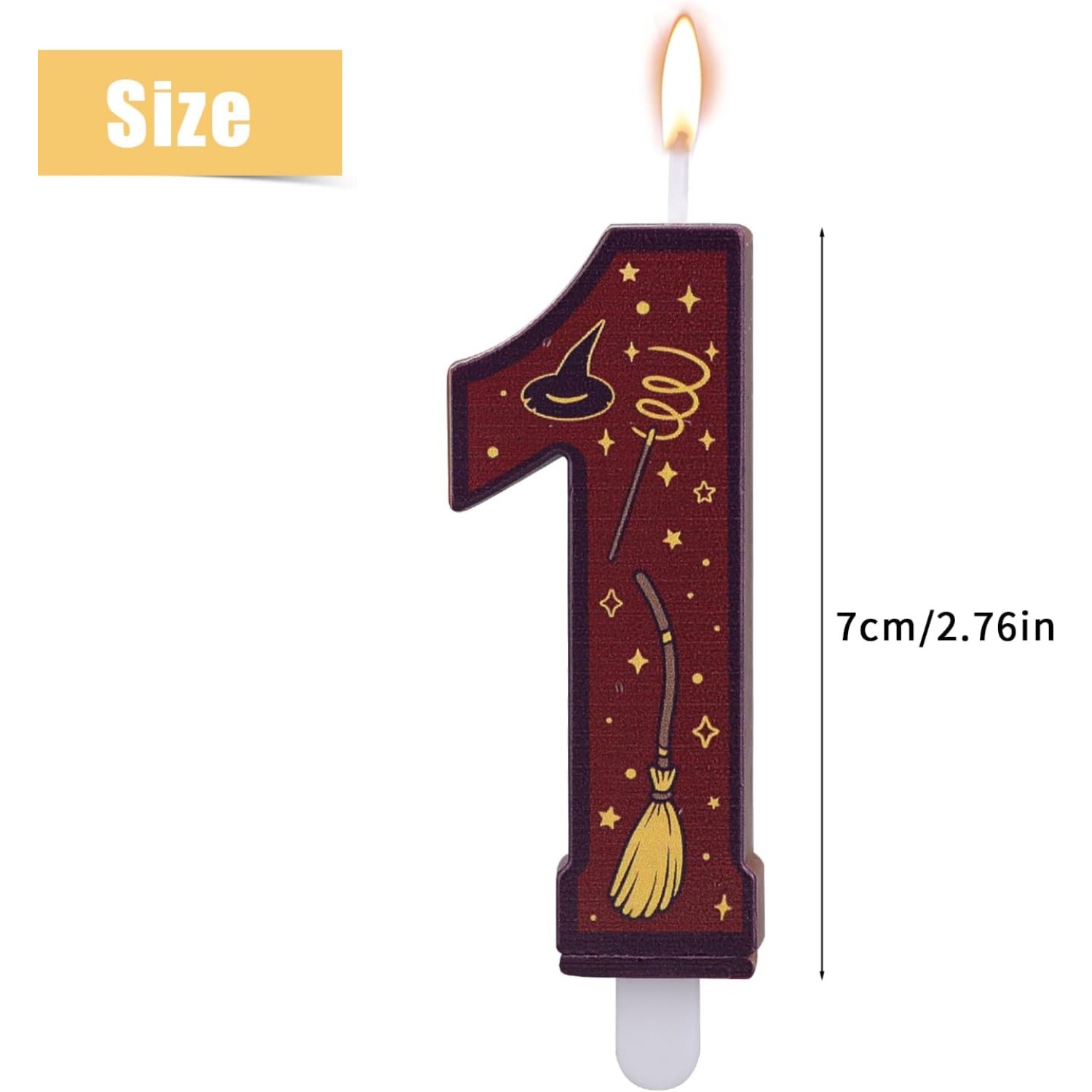 1세트 0-9 숫자 마법 테마 갈색 양초, 생일 파티  - Candle Supplies Usa 리뷰 및 가격