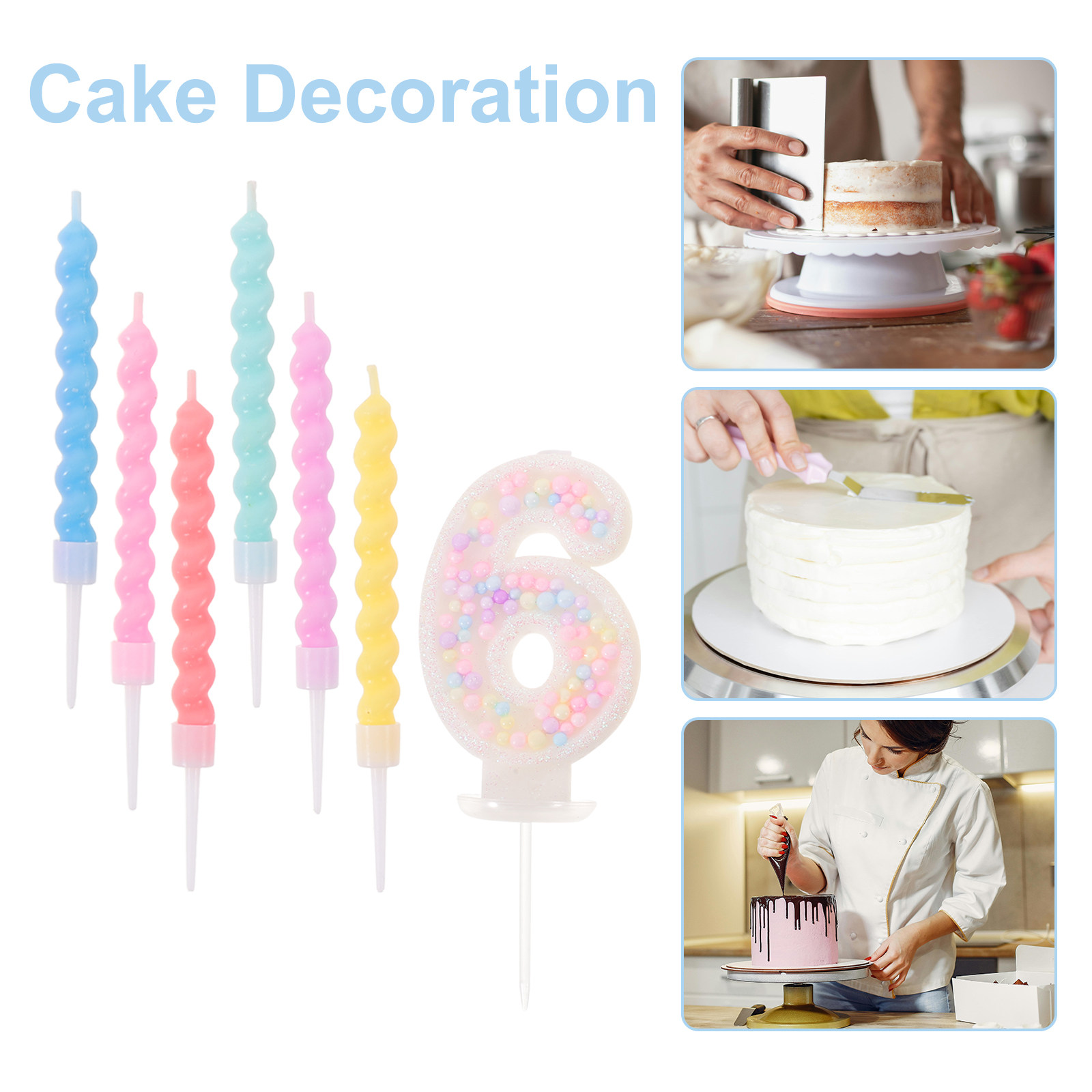 13개의 다채로운 스파이럴 생일 양초 마카롱 파스텔 숫 - Candle Supplies Free Shipping 리뷰 및 가격