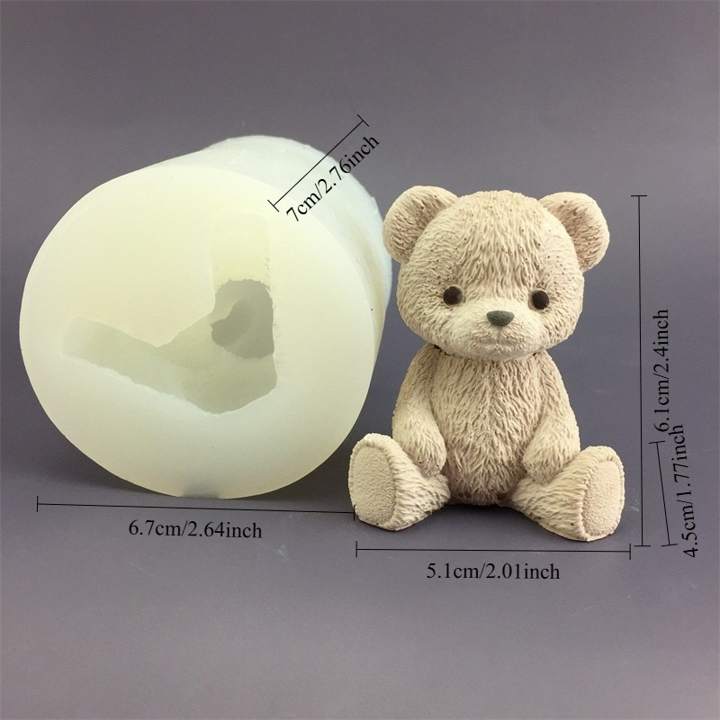 귀여운 곰돌이 꿀병 실리콘 캔들 몰드 큐브 몰드 아로마 - Candle Supplies Jars 리뷰 및 가격