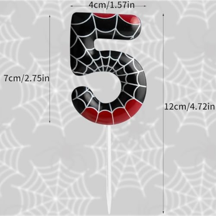 캔들 케이크 장식 블랙 레드 웹 케이크 장식 생일 파티 - Candle Supplies Free Shipping 리뷰 및 가격