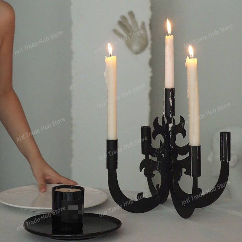 빈티지 캔들 홀더 거실 고급 금속 캔들 홀더 식탁 파티 - Candle Supplies Luxury 리뷰 및 가격