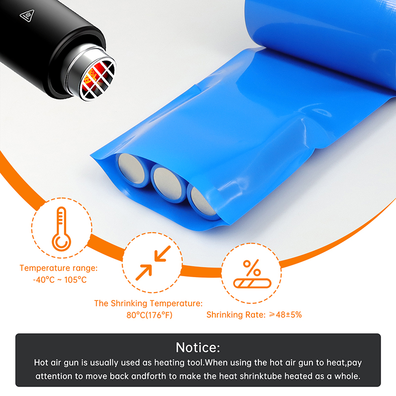 1/5m PVC 열수축 튜브 블루 폭 50mm ~ 50 - Shrink Sleeve Pvc 리뷰 및 가격